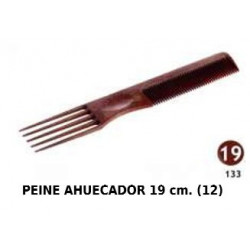PEINE AHUECADOR 19CM 12/U...