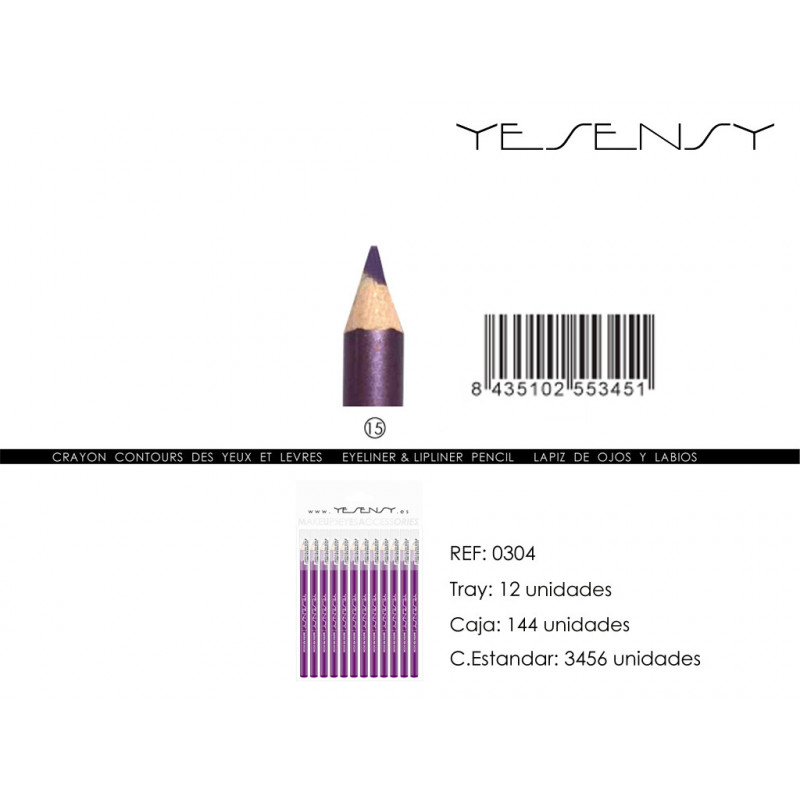 LAPIZ DE OJOS 12/U PURPLE