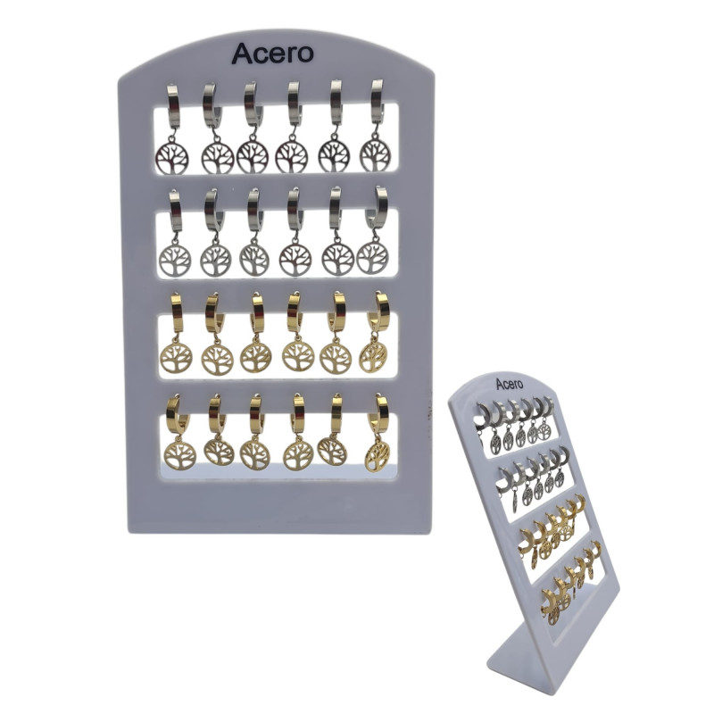 PENDIENTES ACERO 12/P NS