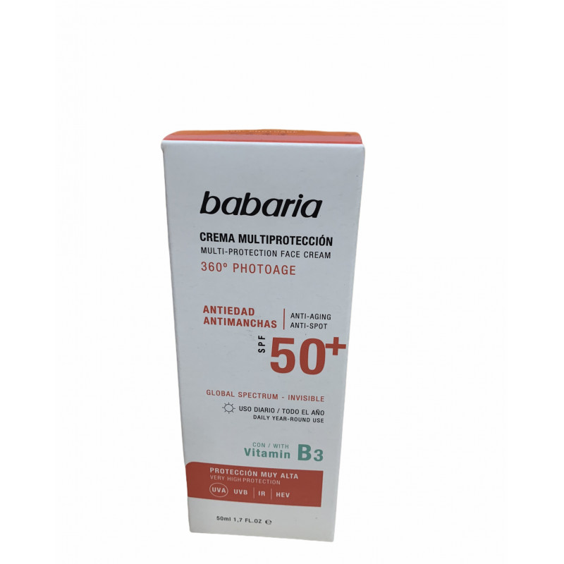 CREMA FACIAL ANTIEDAD F50+ BABARIA 50ML