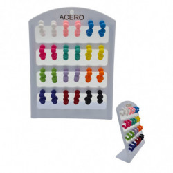 PENDIENTES AGUJA ACERO 12/P...