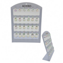 PENDIENTES AGUJA ACERO 12/P NS