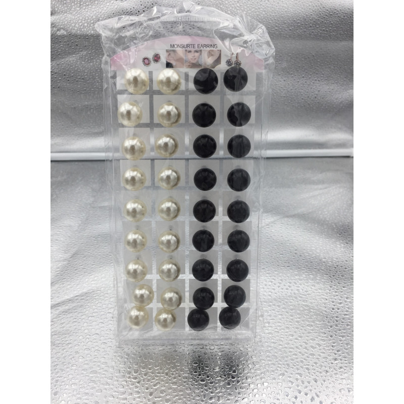 PENDIENTES PARLA/NGR 14MM 18/P MONS