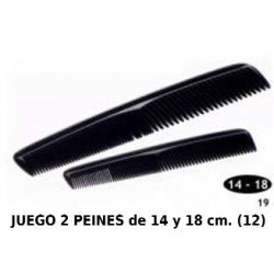 JGO.2 PEINES NEGR 14 Y 18CM...