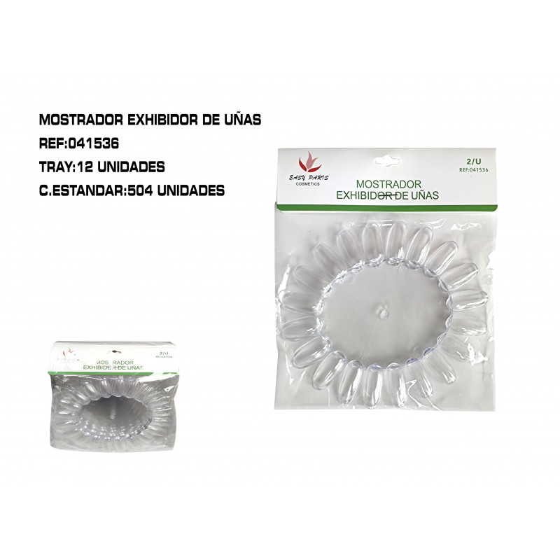 PACK 2/U MUESTRAS DE UÑA INCOLOR 12/U