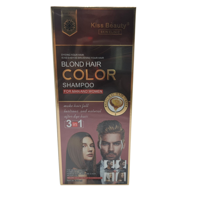 CHAMPU BLOND HAIR KISS BEAUTY 3 IN 1