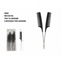 PEINE PUA METALICA 23CM 12/U