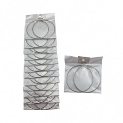 PEND.AROS 7CM ACERO. 12/P NS