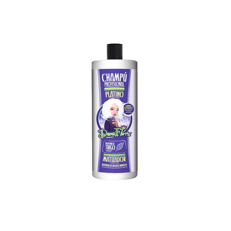DOÑA FLORA CHAMPU PLATINO 1000ML