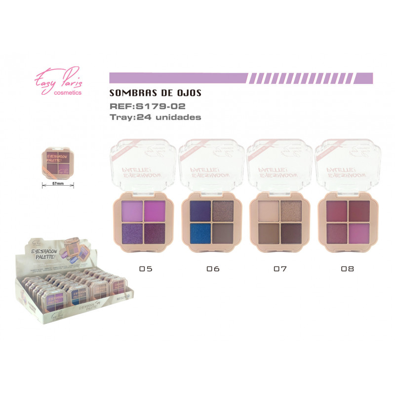 S.DE OJOS 4 COLORES 24/U