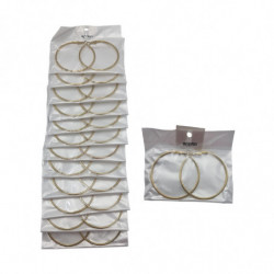 PEND.AROS GOLD 5CM ACERO....