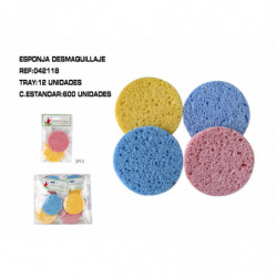 ESPONJA DESMAQUILLAJE 2P 12/U
