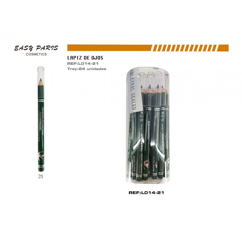 LAPIZ CORTO DE MADERA VERDE 24/U