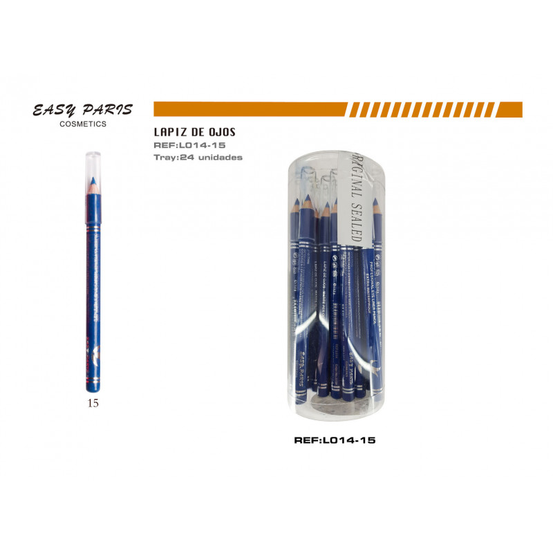 LAPIZ CORTO DE MADERA AZUL ZAFIRO 24/U