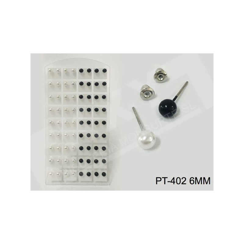 PEND.BLANC.NEG.6MM 36/P M