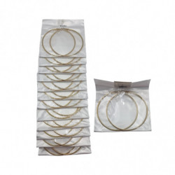 PEND.AROS GOLD 7CM ACERO....