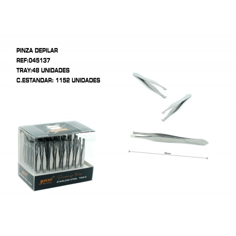 EXP. PINZA DEPILAR PLANA 48/U