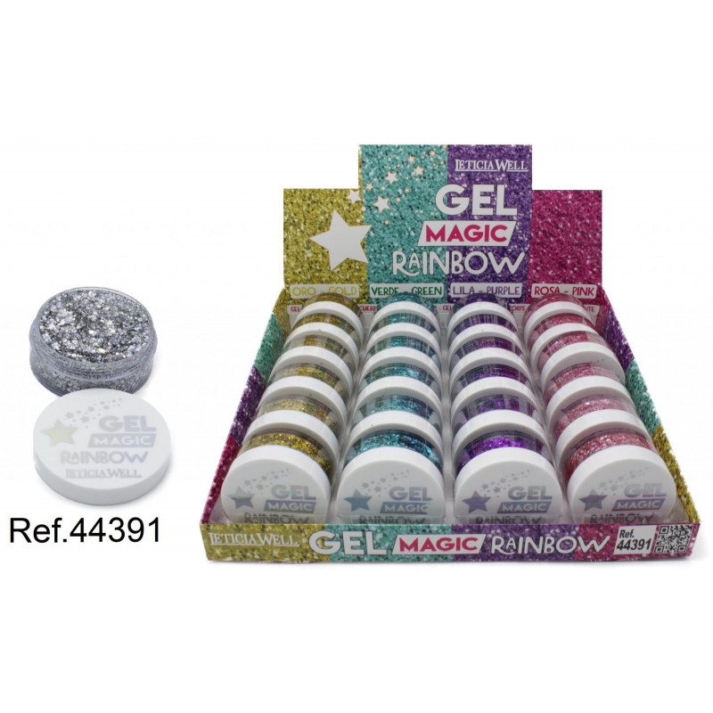 GLITTER GEL MAGIC RAIMBOW. 24/U 44391