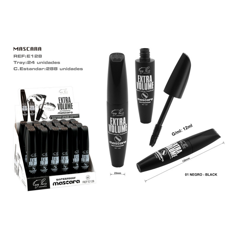MASCARA EXTRA VOLUME NEGR 24/U