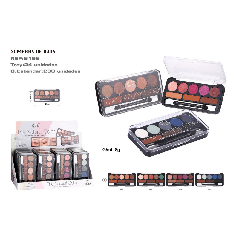 PALETA DE SOMBRAS DE OJOS/CEJAS 24/U