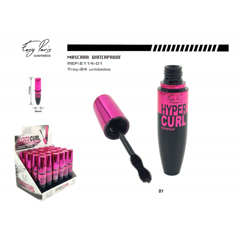 MASCARA NEG.HYPER CURL WATERPROOF 24