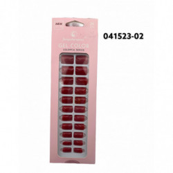 24 UÑAS POSTIZAS ROJO...