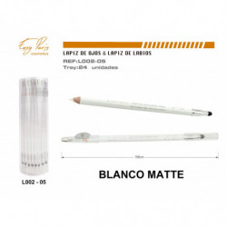 LAPIZ DE OJOS BLANCO MATE 24/U