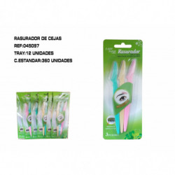 RASURADOR DE CEJAS 3 PIEZAS...