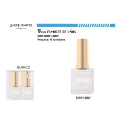 LACA DE UÑAS 9 DIAS BLANCO 6/U