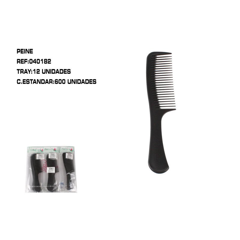 PEINE NGR C/MANGO 12/U