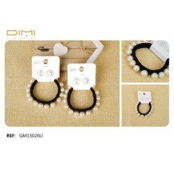 GOMA DE PELO C/PERLAS 24/U...