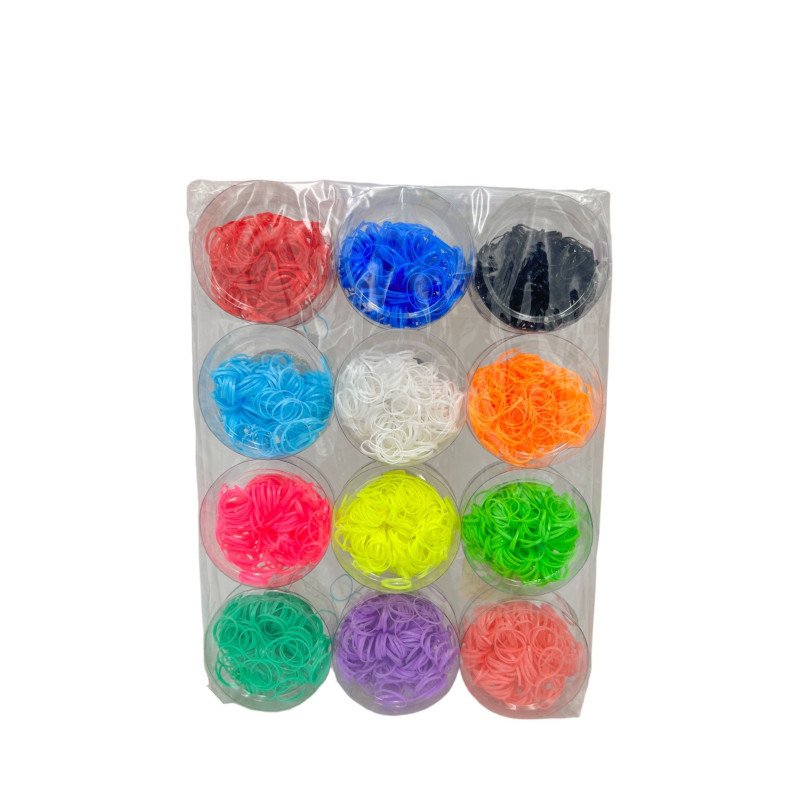 GOMITAS D PELO DE COLOR SURTIDO 12/U : 021053-03