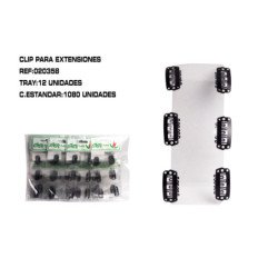 CLIP NEGRO 2.3CM 6CM 12/U :...