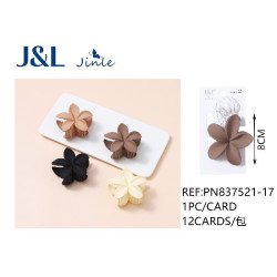 PINZA DE PELO FLOR 8CM 12/U...