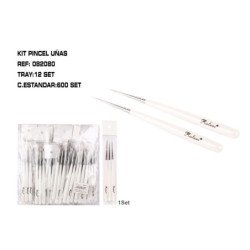 SET 3 PINCEL MANICURA 12/U...