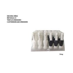 DECORAUÑAS BLANCO Y NEGRO...