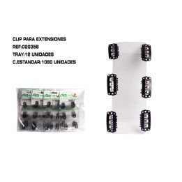 CLIP NEGRO 2.3CM 6CM 12/U