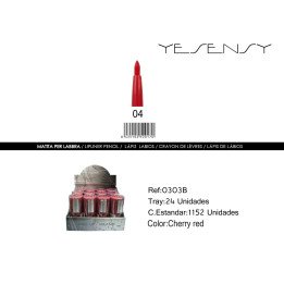 LAPIZ AUTOMATICO C/SACAPUNTAS 24/U CHERRY RED
