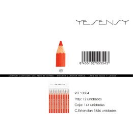 LAPIZ DE OJOS/LABIOS 12/U RED