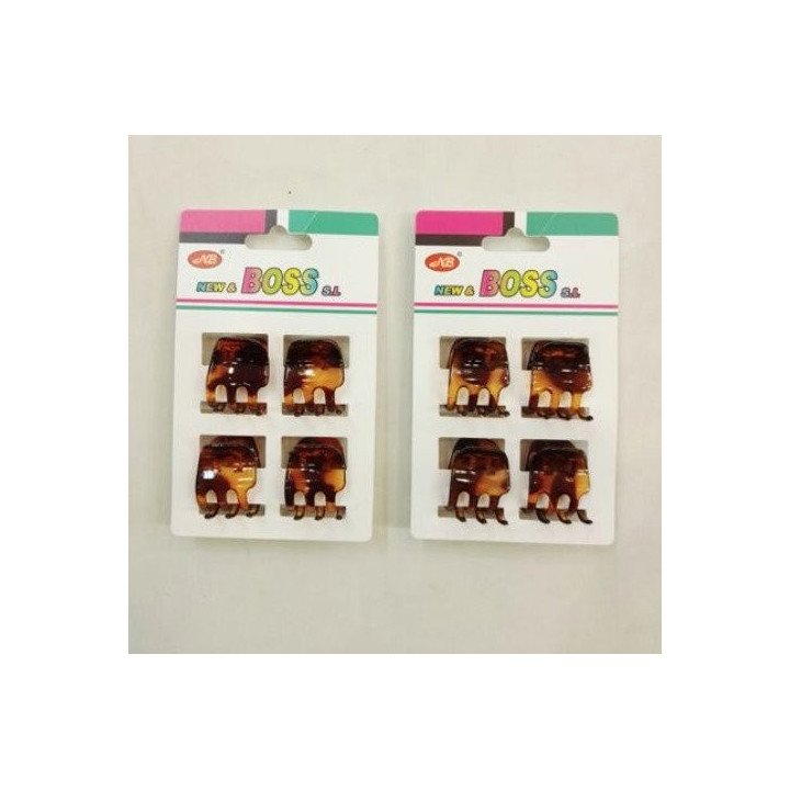 PINZA DE PELO 1.8CM CAREY 12/U N.B