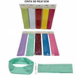 CINTA DE COLORES 5CM 12/U 2909-1