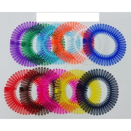 PEINETA COLOR ZIG ZAG 24/U 2935-1 N.B