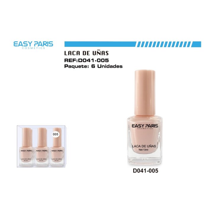 LACA DE UÑAS ROSA SUAVE 6/U