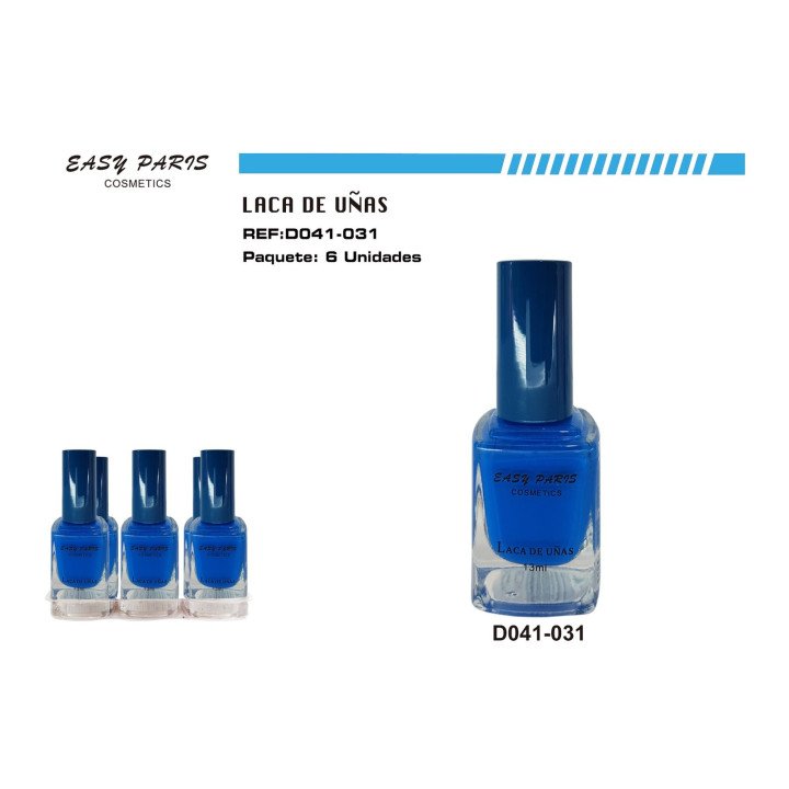 LACA DE UÑAS AZUL 6/U