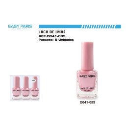 LACA DE UÑAS ROSA PERLA 6/U