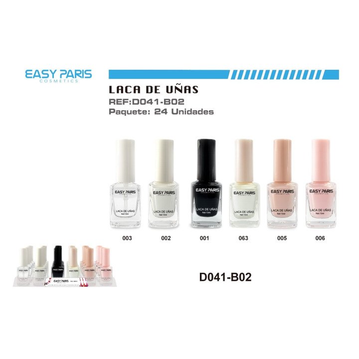 LACA DE UÑAS EASY PARIS 24/U