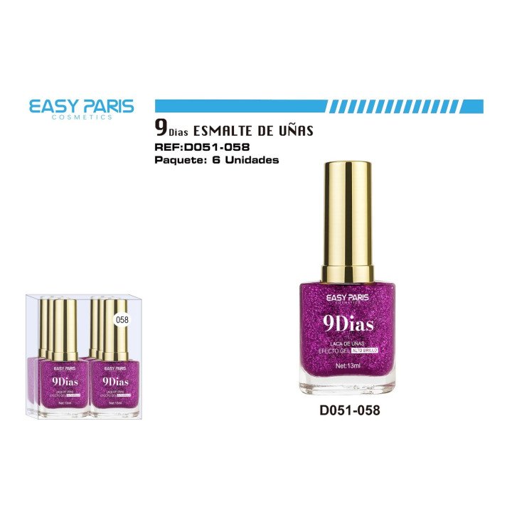 LACA DE UÑAS 9 DIAS 6/U