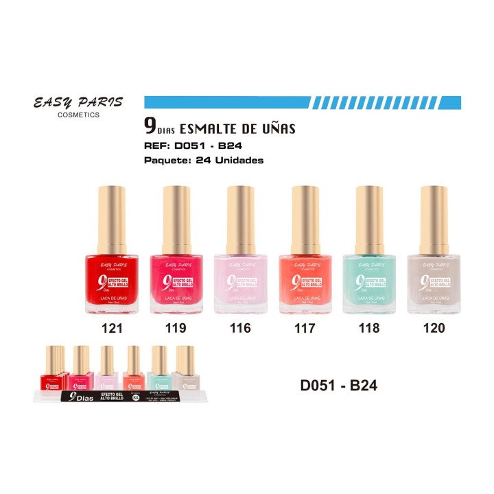 LACA DE UÑAS 9 DIAS 24/U