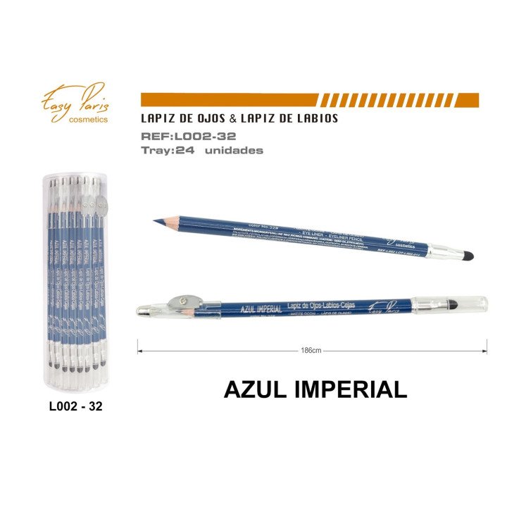 LAPIZ DE OJOS AZUL IMPERIAL 24/U