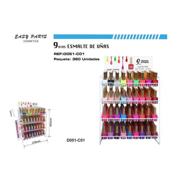 EXP.LACAS DE UÑAS 9 DIAS 360/U 46*39*24